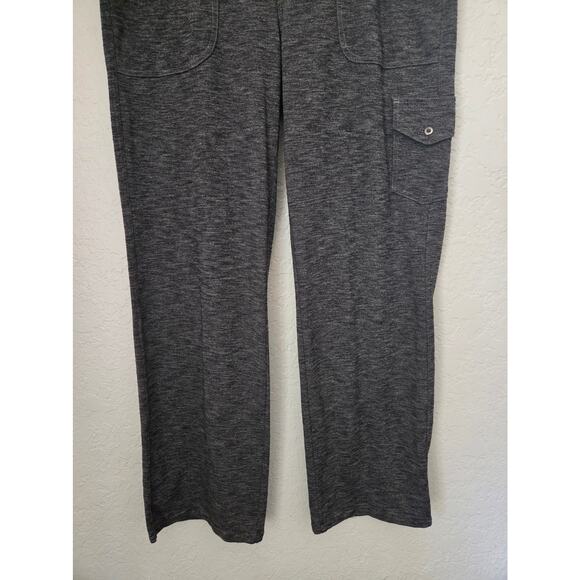 Kuhl Mova Cargo Pants 12 Heathered Gray Drawstring Pockets Stretch Pull-on Comfy - Picture 3 of 10